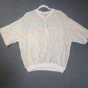 vintage Oak Hill  women's shirt Size XL floral cardigan blouse